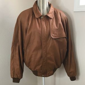 Vintage Brown Leather Jacket